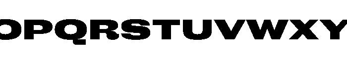 FC Cru 700 X Expanded Black Font UPPERCASE