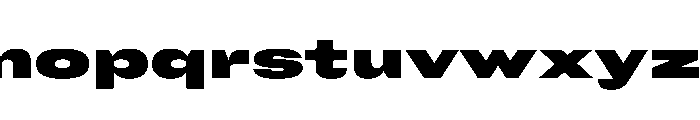FC Cru 700 X Expanded Black Font LOWERCASE