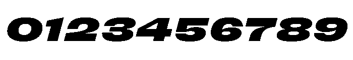 FC Cru 701 X Expanded Black Italic Font OTHER CHARS