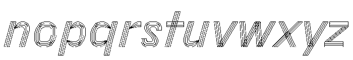 FC MAD Sans Black Italic Font LOWERCASE