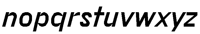 FC MAD Sans Fill Black Italic Font LOWERCASE