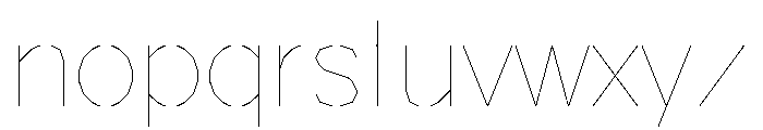 FC MAD Sans Fill Light Font LOWERCASE
