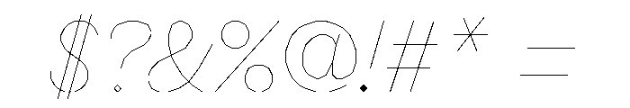 FC MAD Sans Fill Light Italic Font OTHER CHARS