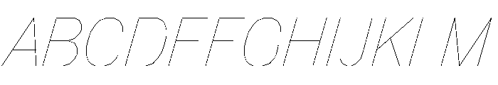 FC MAD Sans Fill Light Italic Font UPPERCASE