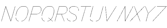 FC MAD Sans Fill Light Italic Font UPPERCASE