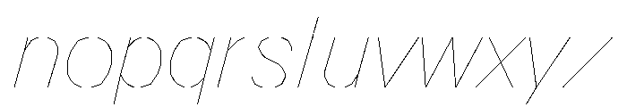 FC MAD Sans Fill Light Italic Font LOWERCASE