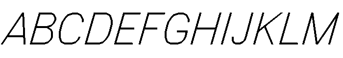 FC MAD Sans Fill Regular Italic Font UPPERCASE