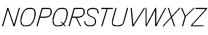 FC MAD Sans Fill Regular Italic Font UPPERCASE