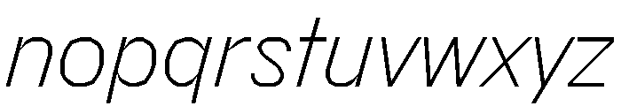 FC MAD Sans Fill Regular Italic Font LOWERCASE
