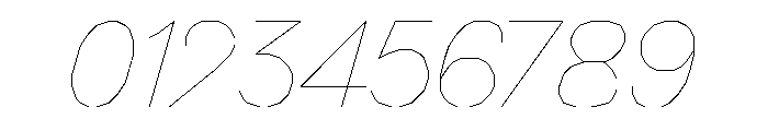 FC MAD Sans Light Italic Font OTHER CHARS