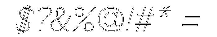 FC MAD Sans Regular Italic Font OTHER CHARS