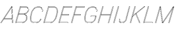 FC MAD Sans Regular Italic Font UPPERCASE