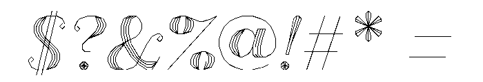 FC MAD Serif Black Italic Font OTHER CHARS