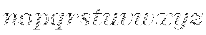FC MAD Serif Black Italic Font LOWERCASE
