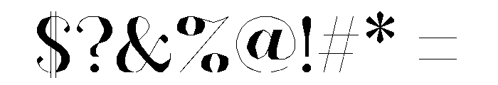 FC MAD Serif Fill Black Font OTHER CHARS