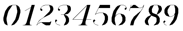 FC MAD Serif Fill Black Italic Font OTHER CHARS
