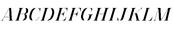 FC MAD Serif Fill Black Italic Font UPPERCASE