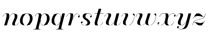 FC MAD Serif Fill Black Italic Font LOWERCASE