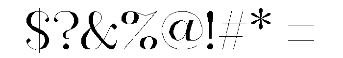 FC MAD Serif Fill Bold Font OTHER CHARS