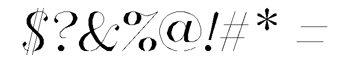 FC MAD Serif Fill Bold Italic Font OTHER CHARS