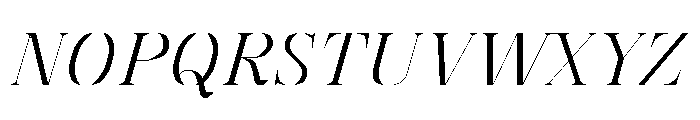 FC MAD Serif Fill Bold Italic Font UPPERCASE