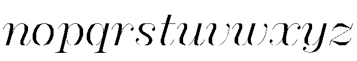 FC MAD Serif Fill Bold Italic Font LOWERCASE