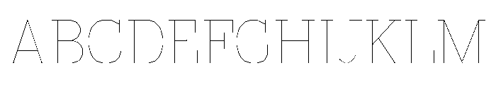 FC MAD Serif Fill Light Font UPPERCASE