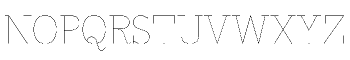 FC MAD Serif Fill Light Font UPPERCASE