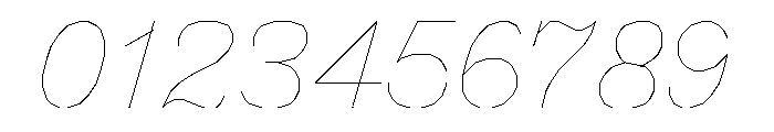 FC MAD Serif Fill Light Italic Font OTHER CHARS