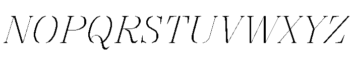 FC MAD Serif Fill Regular Italic Font UPPERCASE