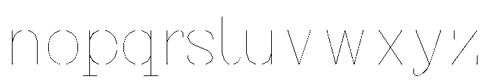 FC MAD Serif Light Font LOWERCASE