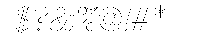 FC MAD Serif Light Italic Font OTHER CHARS