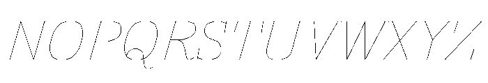 FC MAD Serif Light Italic Font UPPERCASE