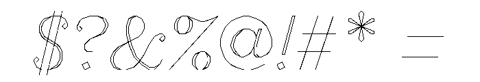 FC MAD Serif Regular Italic Font OTHER CHARS