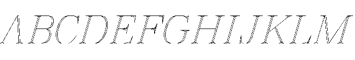 FC MAD Serif Regular Italic Font UPPERCASE