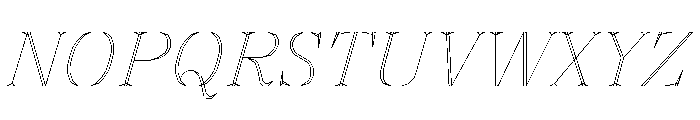 FC MAD Serif Regular Italic Font UPPERCASE
