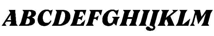 FC Nib Black Italic Font UPPERCASE
