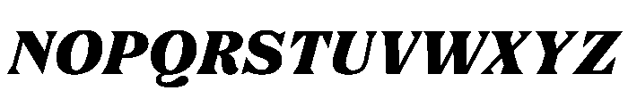 FC Nib Black Italic Font UPPERCASE