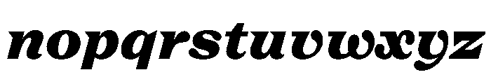 FC Nib Black Italic Font LOWERCASE