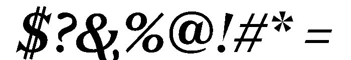 FC Nib Bold Italic Font OTHER CHARS