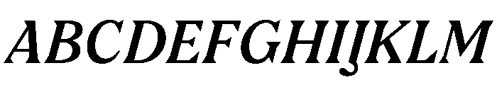 FC Nib Bold Italic Font UPPERCASE