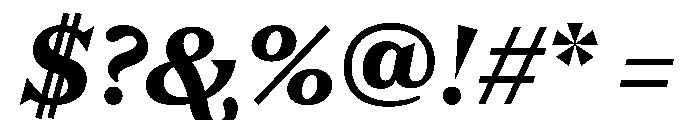 FC Nib ExtraBold Italic Font OTHER CHARS