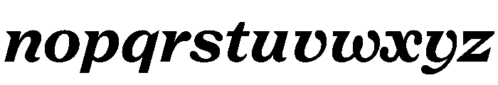 FC Nib ExtraBold Italic Font LOWERCASE