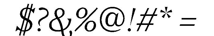 FC Nib Italic Font OTHER CHARS