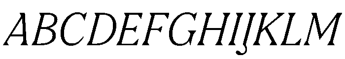 FC Nib Italic Font UPPERCASE