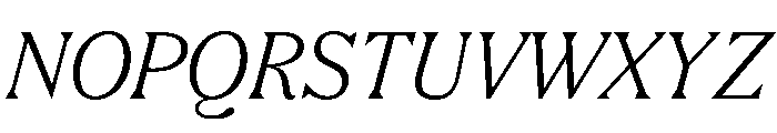 FC Nib Italic Font UPPERCASE