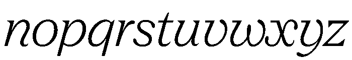 FC Nib Italic Font LOWERCASE