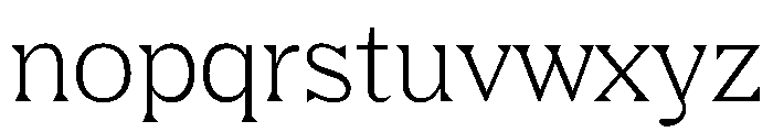 FC Nib Light Font LOWERCASE