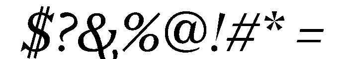 FC Nib SemiBold Italic Font OTHER CHARS