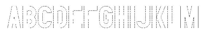 FC PDU Outline Font UPPERCASE